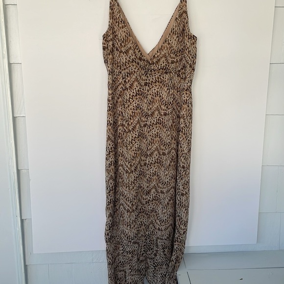 Bardot Revolve Cascading Ruffle Printed Ellie Midi Dress Slip Dress Sundress 8/M - Picture 8 of 17